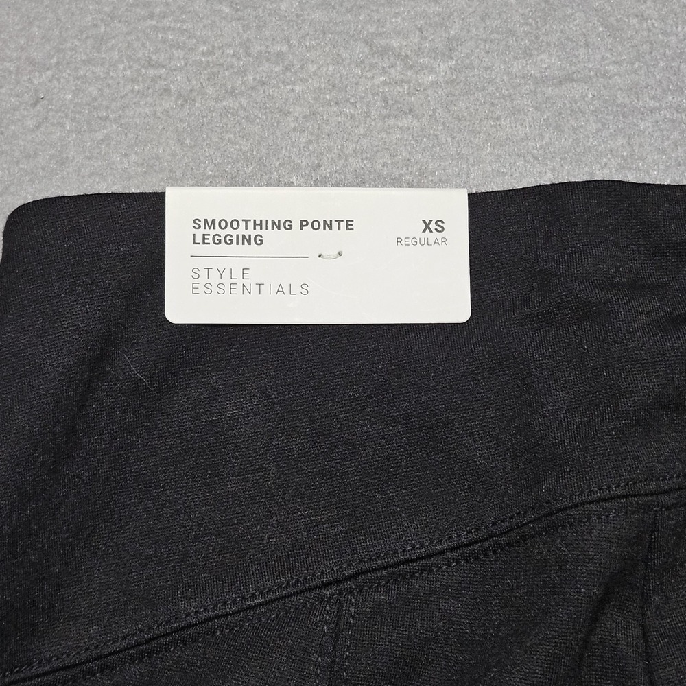 Soma Smoothing Ponte Leggings‎ Size XS Pull-On Stretch Comfort Pants Black NEW - Picture 10 of 13